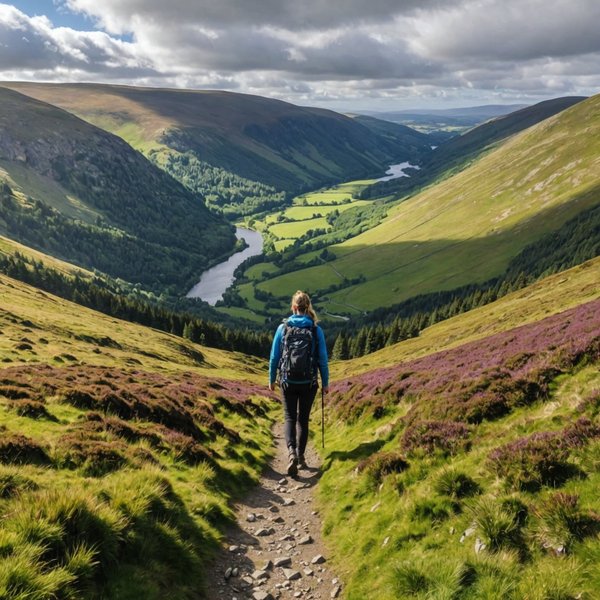 Quels sont les conseils pour une randonnée dans les montagnes de Wicklow, Irlande?
